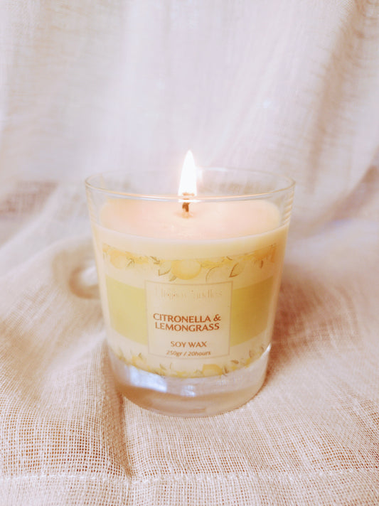 Repellent Soy Candle – Citronella & Lemongrass