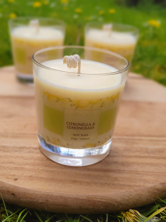 Repellent Soy Candle – Citronella & Lemongrass