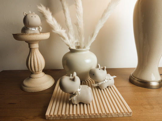 Hippo Pillar Candle – Handcrafted & Scented