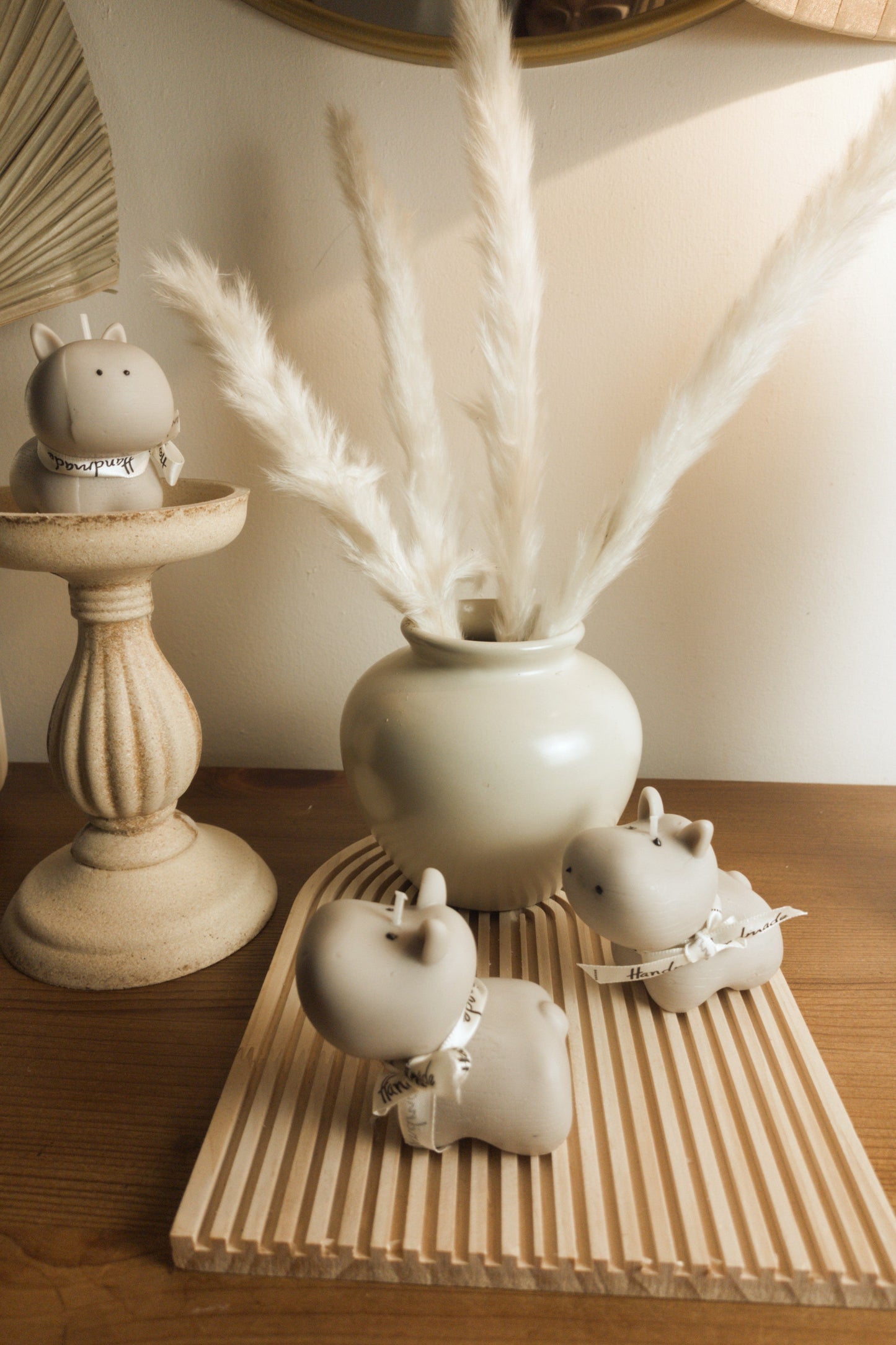 Hippo Pillar Candle – Handcrafted & Scented